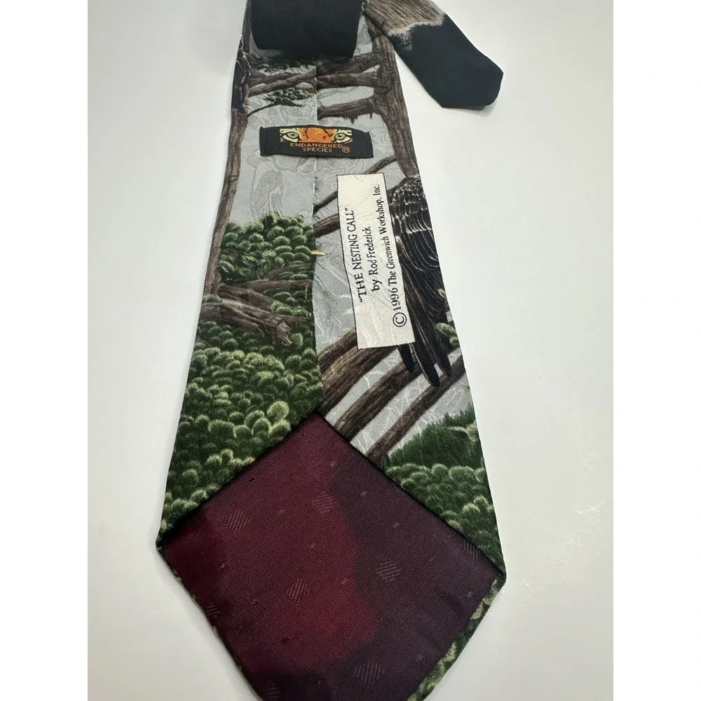 Endangered Species Tie 1996‎ The Nesting Call By Rod Frederick Silk Classic